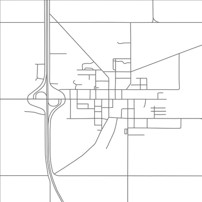 ROAD MAP OF LESLIE, MICHIGAN BY MAPBAKES