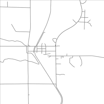 ROAD MAP OF LEVERING, MICHIGAN BY MAPBAKES