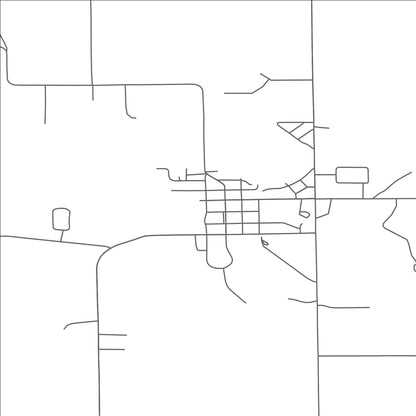 ROAD MAP OF LINCOLN, MICHIGAN BY MAPBAKES