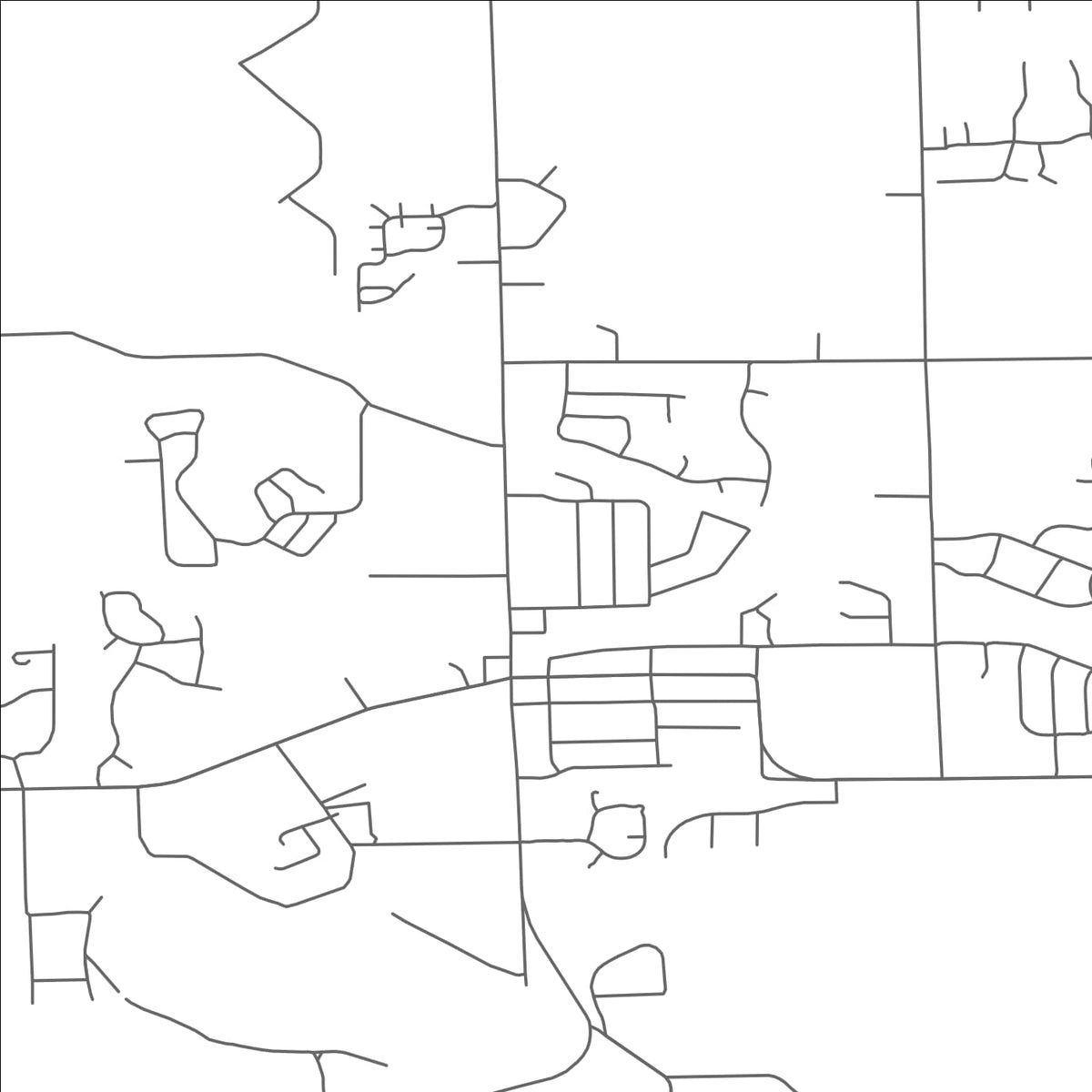 ROAD MAP OF LINDEN, MICHIGAN BY MAPBAKES