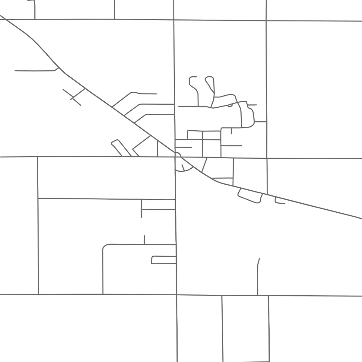 ROAD MAP OF LITCHFIELD, MICHIGAN BY MAPBAKES