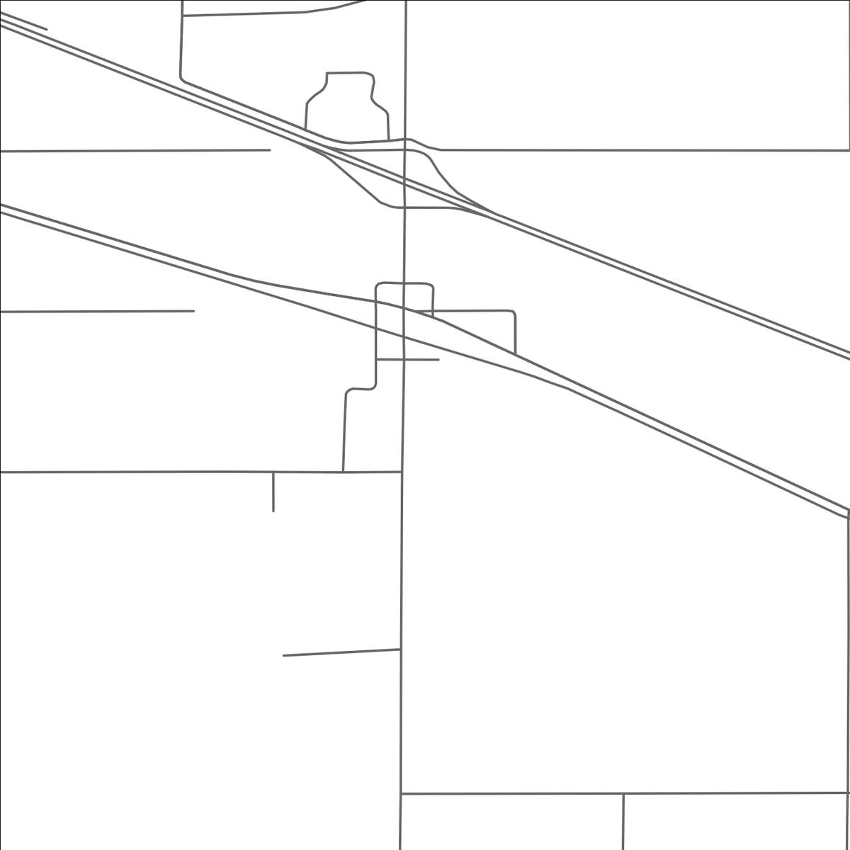 ROAD MAP OF LOOMIS, MICHIGAN BY MAPBAKES
