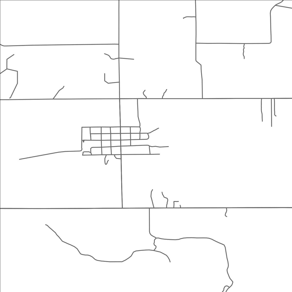 ROAD MAP OF LUPTON, MICHIGAN BY MAPBAKES