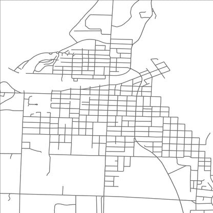 ROAD MAP OF MANISTEE LAKE, MICHIGAN BY MAPBAKES