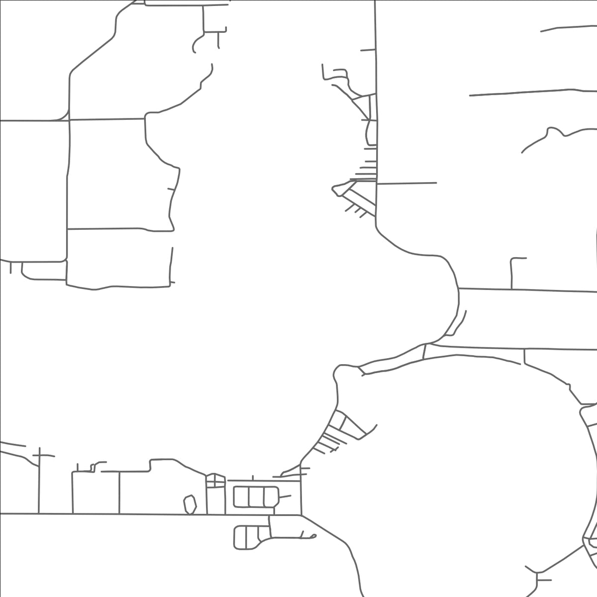 ROAD MAP OF MANITOU BEACH-DEVILS LAKE, MICHIGAN BY MAPBAKES