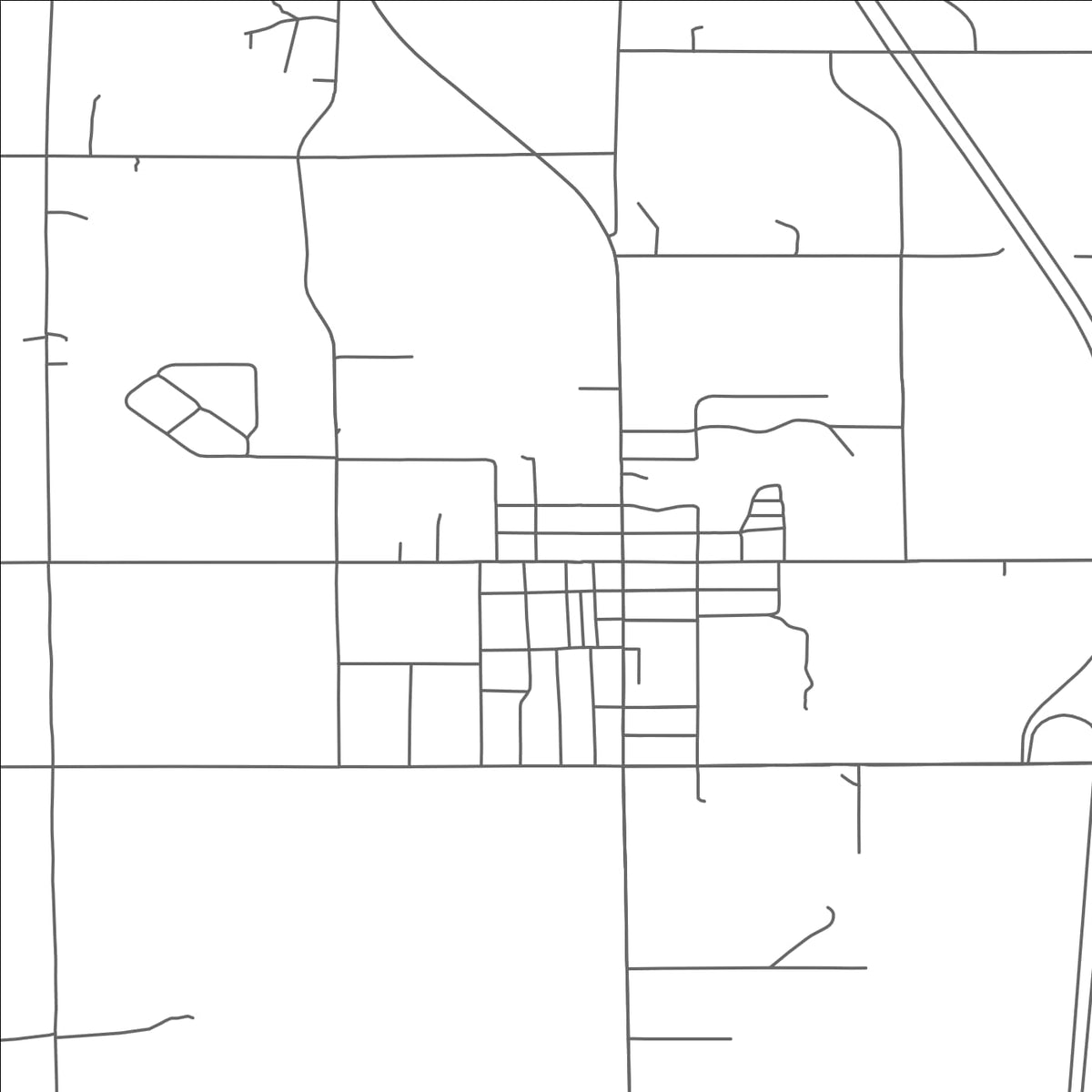 ROAD MAP OF MANTON, MICHIGAN BY MAPBAKES