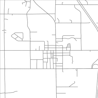 ROAD MAP OF MANTON, MICHIGAN BY MAPBAKES