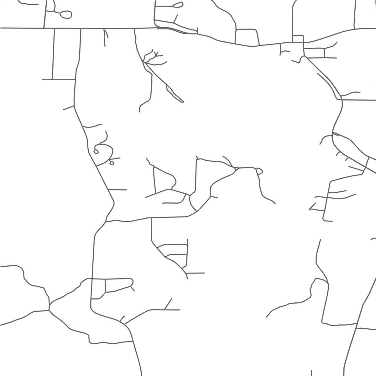 ROAD MAP OF MAPLE GROVE, MICHIGAN BY MAPBAKES