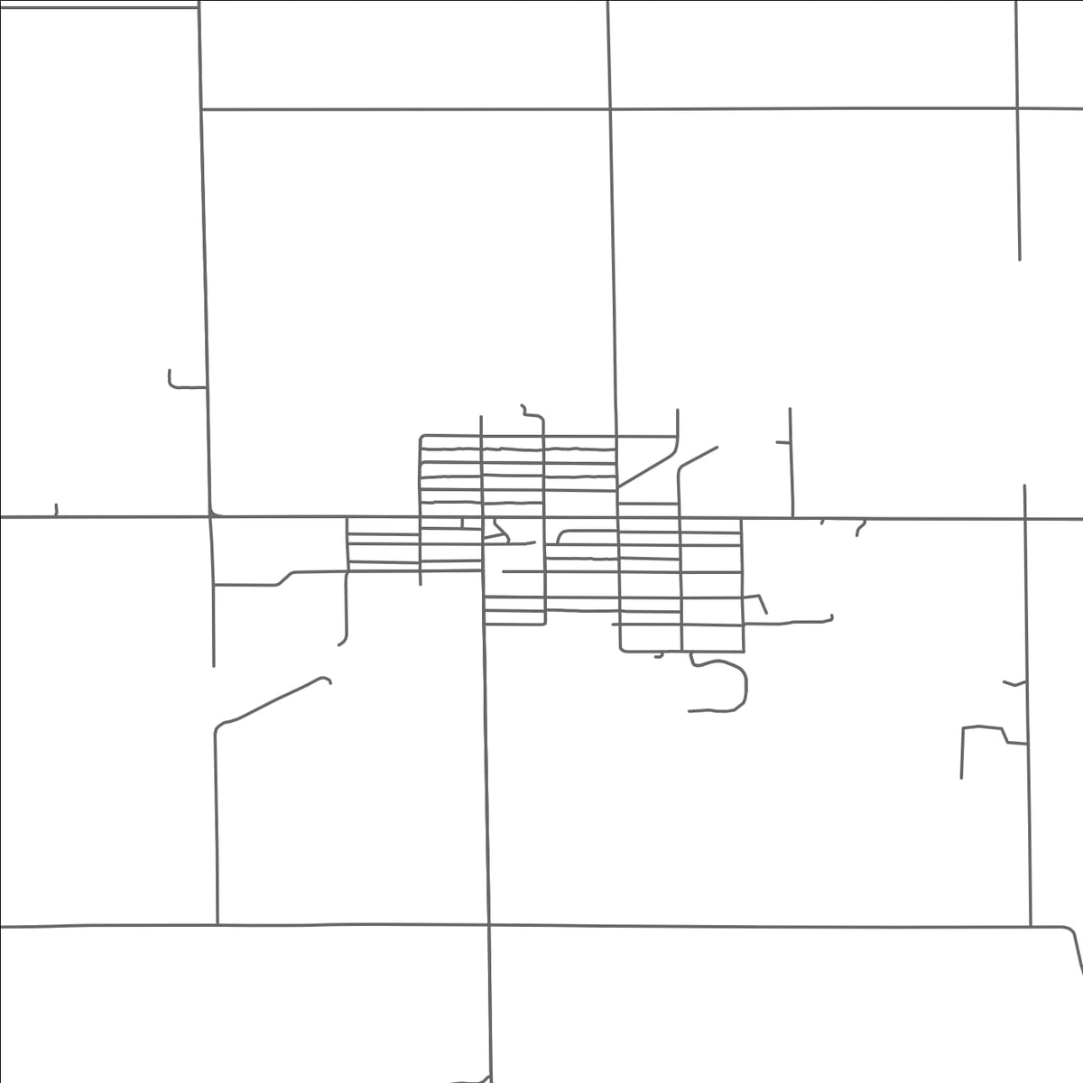 ROAD MAP OF MARCELLUS, MICHIGAN BY MAPBAKES