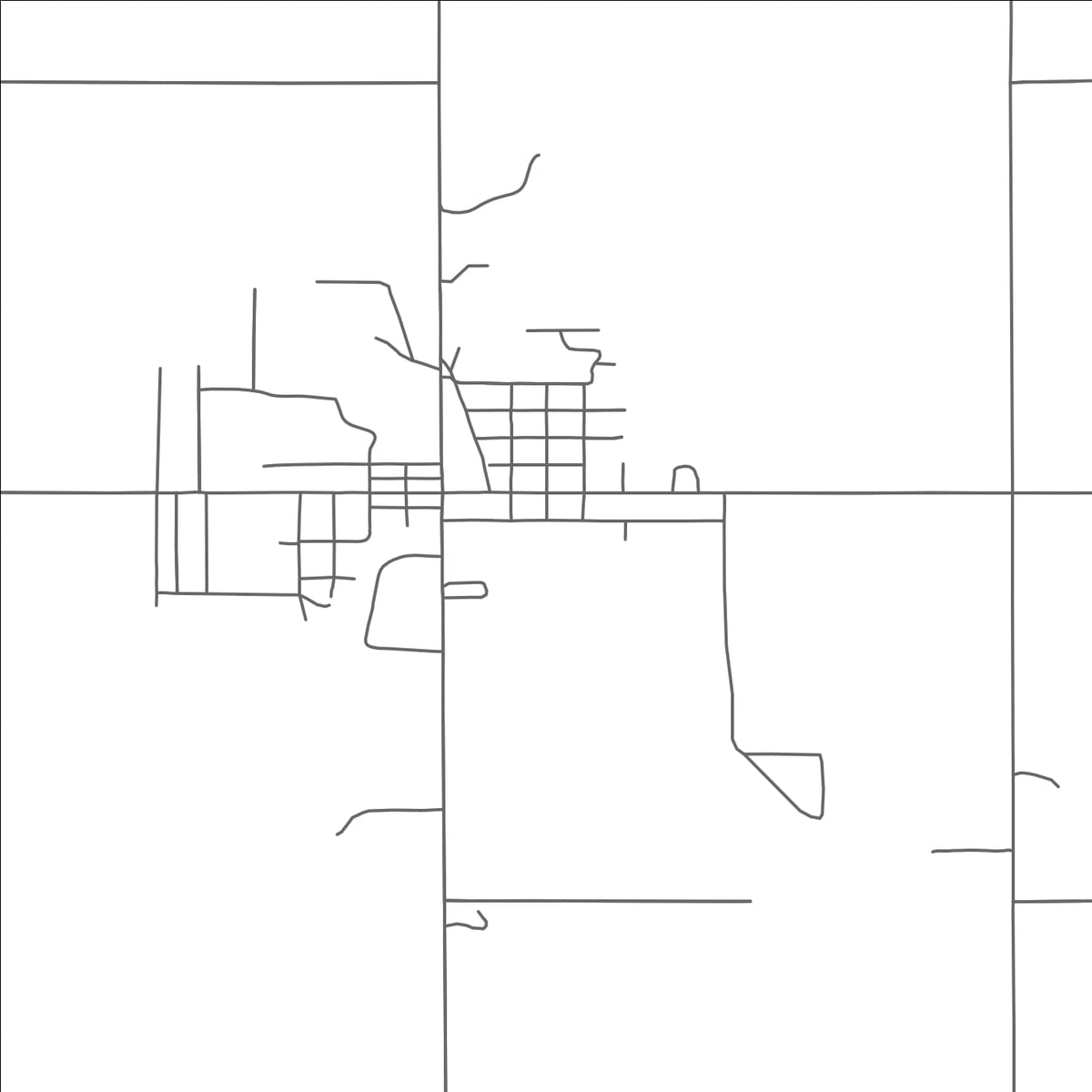 ROAD MAP OF MARION, MICHIGAN BY MAPBAKES
