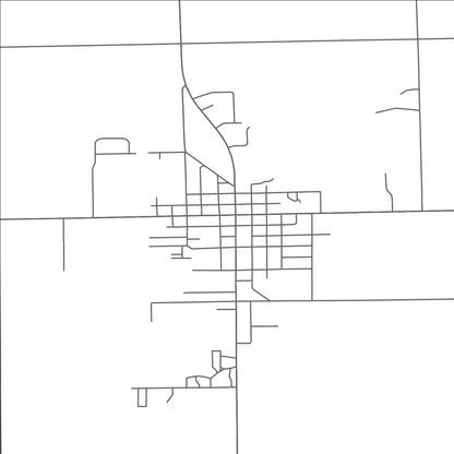 ROAD MAP OF MARLETTE, MICHIGAN BY MAPBAKES