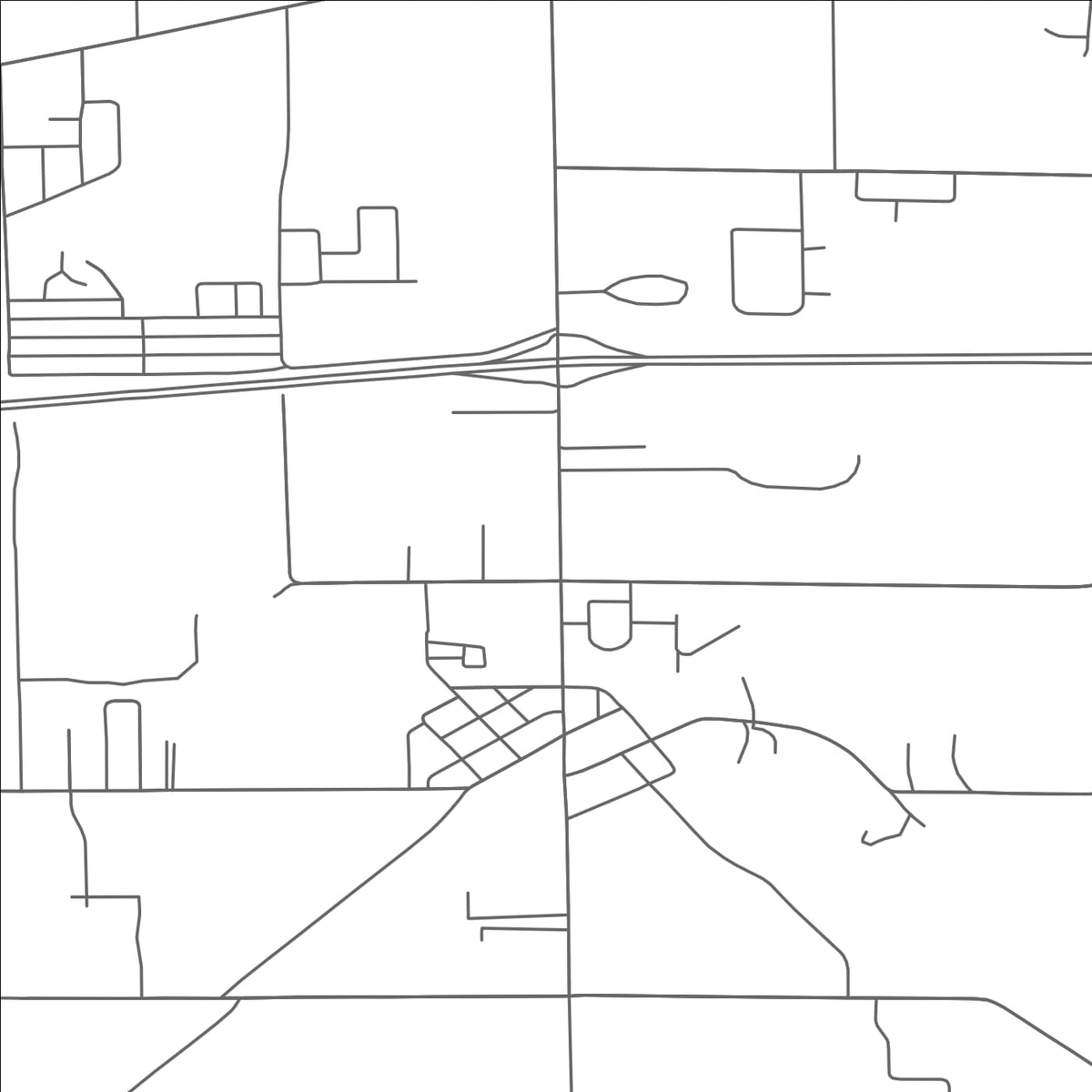 ROAD MAP OF MATTAWAN, MICHIGAN BY MAPBAKES