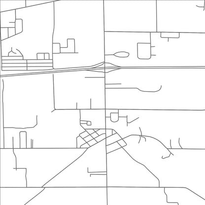 ROAD MAP OF MATTAWAN, MICHIGAN BY MAPBAKES