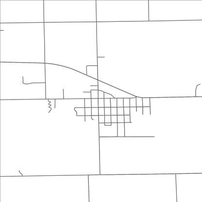 ROAD MAP OF MAYVILLE, MICHIGAN BY MAPBAKES