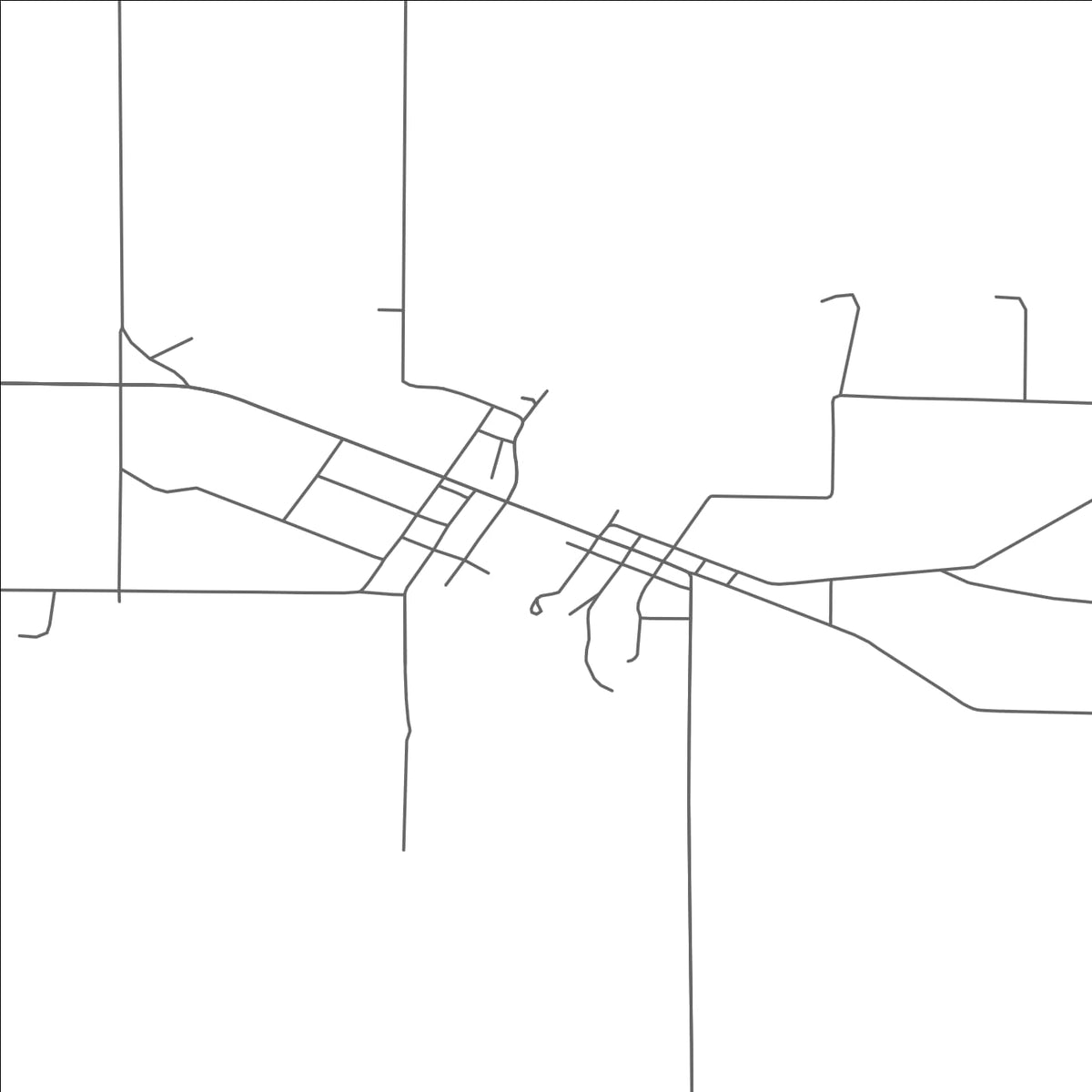 ROAD MAP OF MECOSTA, MICHIGAN BY MAPBAKES