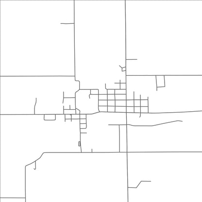 ROAD MAP OF MENDON, MICHIGAN BY MAPBAKES