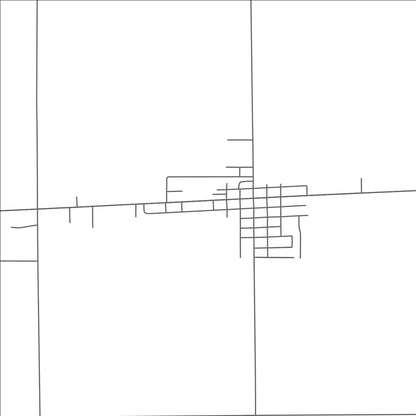 ROAD MAP OF MERRILL, MICHIGAN BY MAPBAKES
