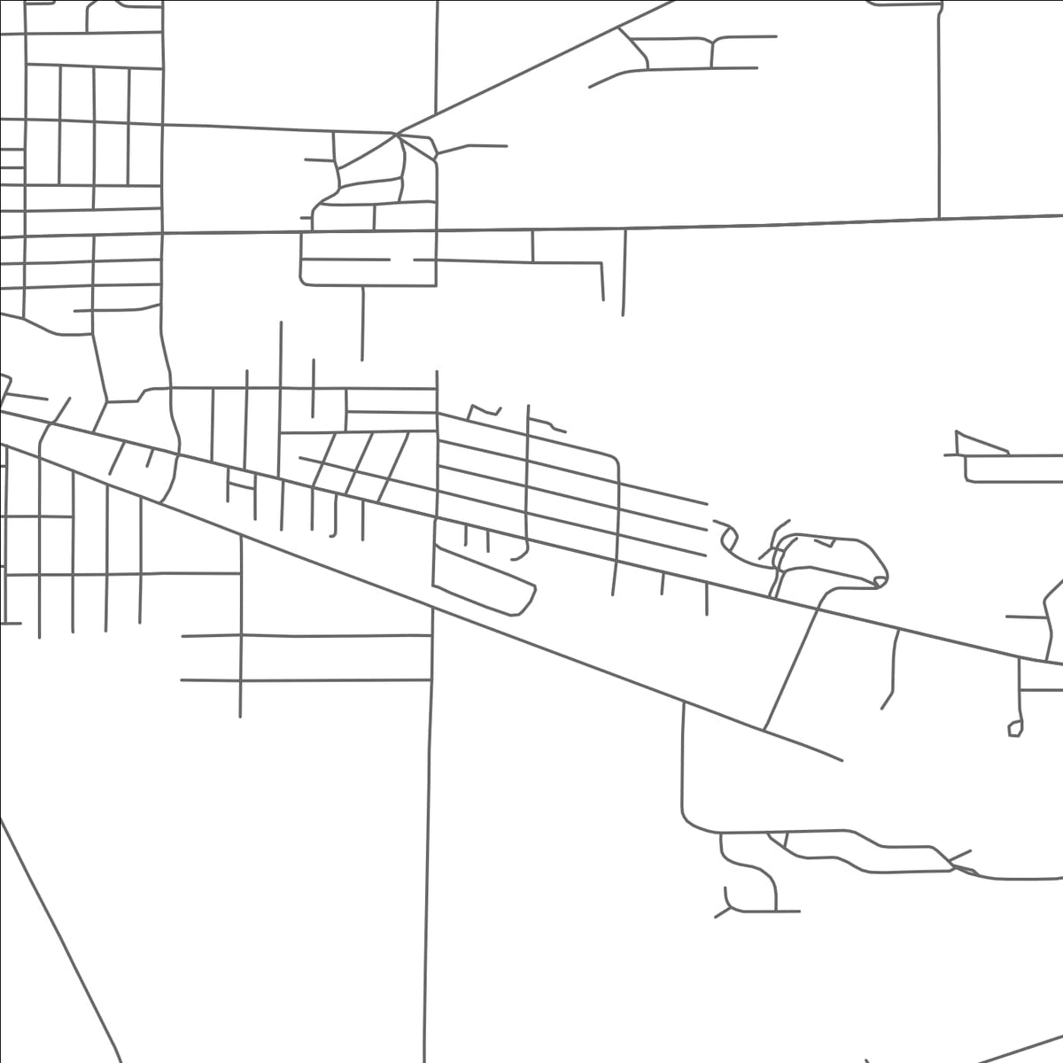ROAD MAP OF MIDDLETOWN, MICHIGAN BY MAPBAKES