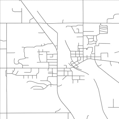 ROAD MAP OF MIDDLEVILLE, MICHIGAN BY MAPBAKES