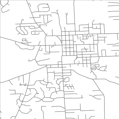 ROAD MAP OF MILFORD, MICHIGAN BY MAPBAKES