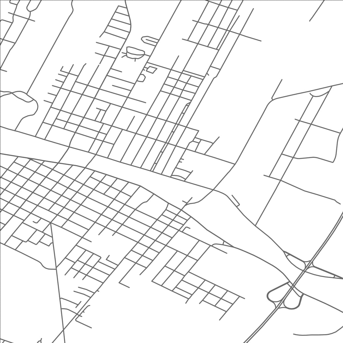 ROAD MAP OF MONROE, MICHIGAN BY MAPBAKES