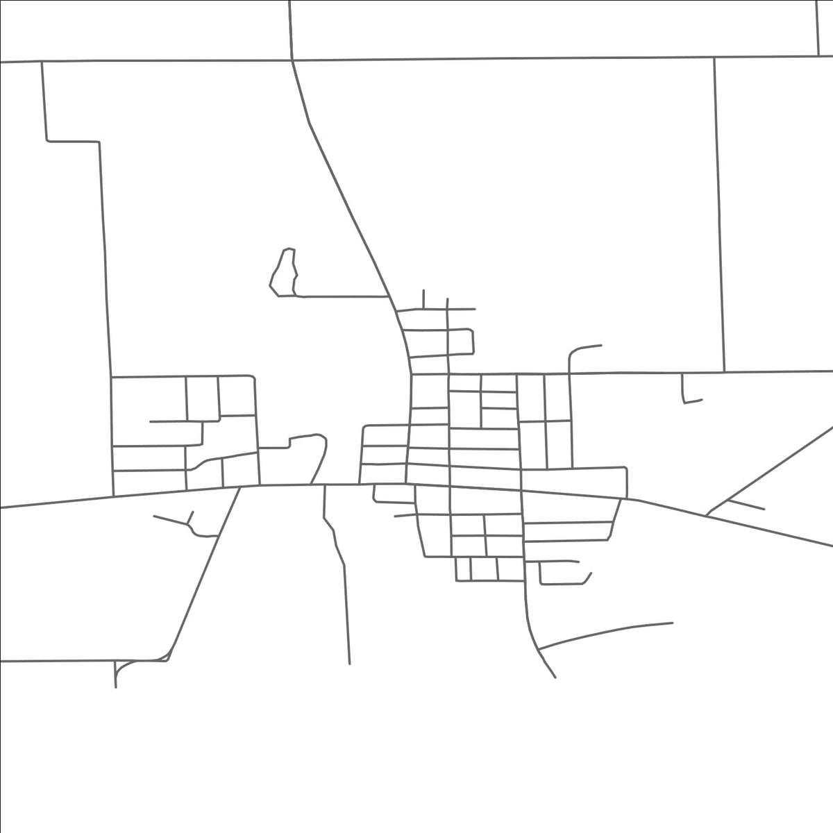 ROAD MAP OF MORENCI, MICHIGAN BY MAPBAKES