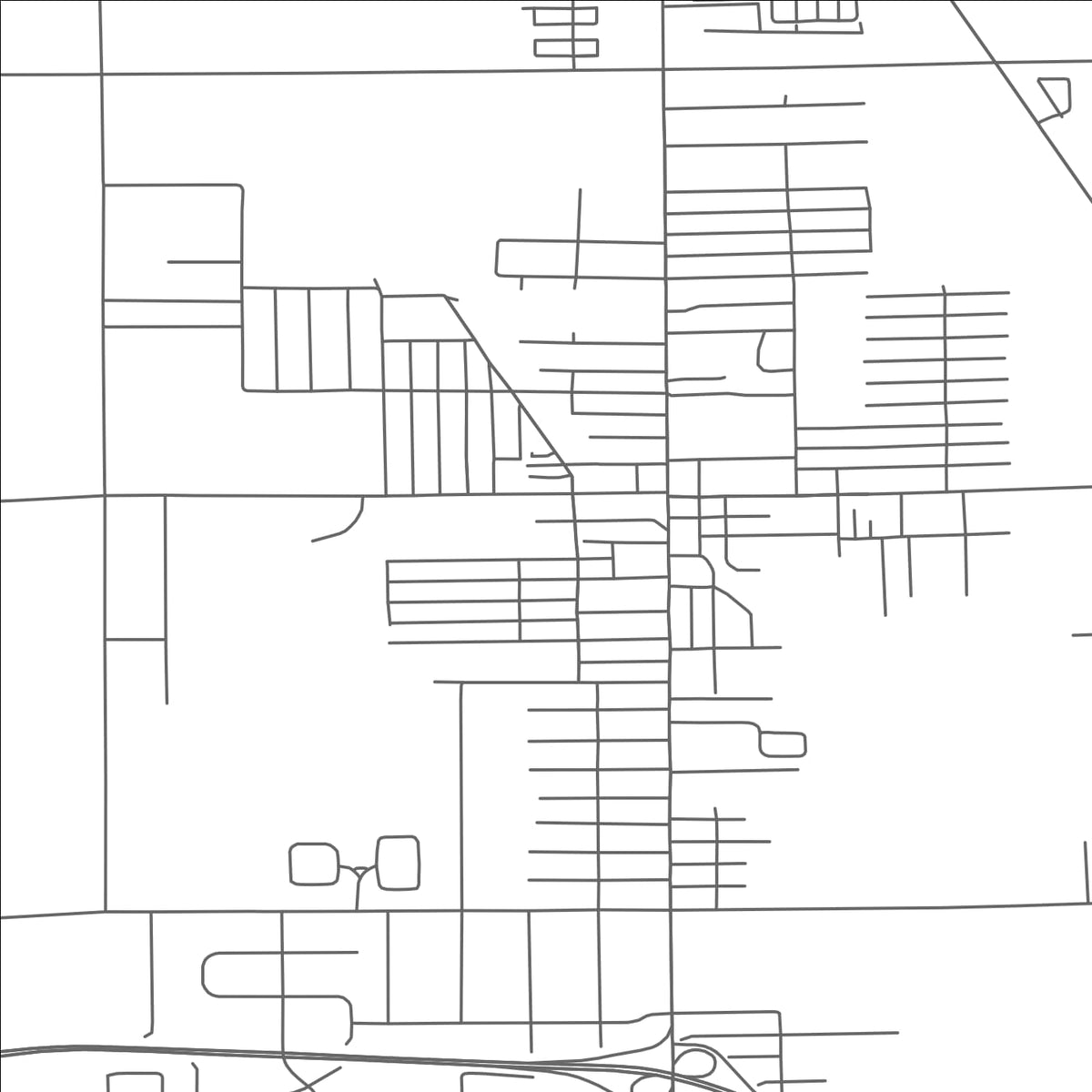 ROAD MAP OF MOUNT MORRIS, MICHIGAN BY MAPBAKES