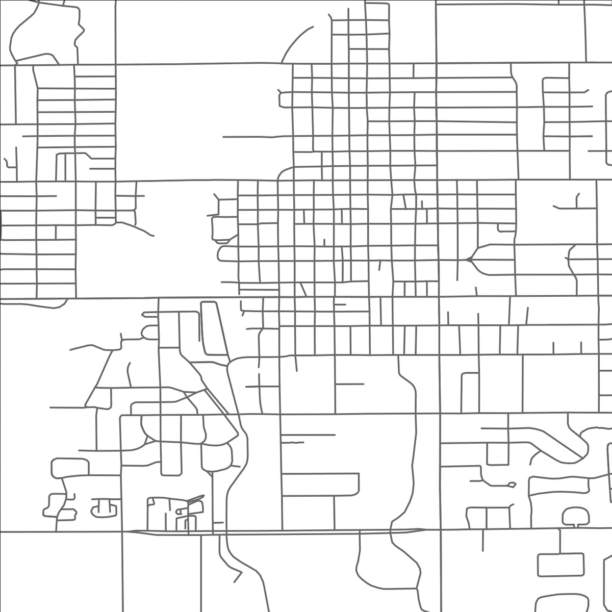 ROAD MAP OF MOUNT PLEASANT, MICHIGAN BY MAPBAKES