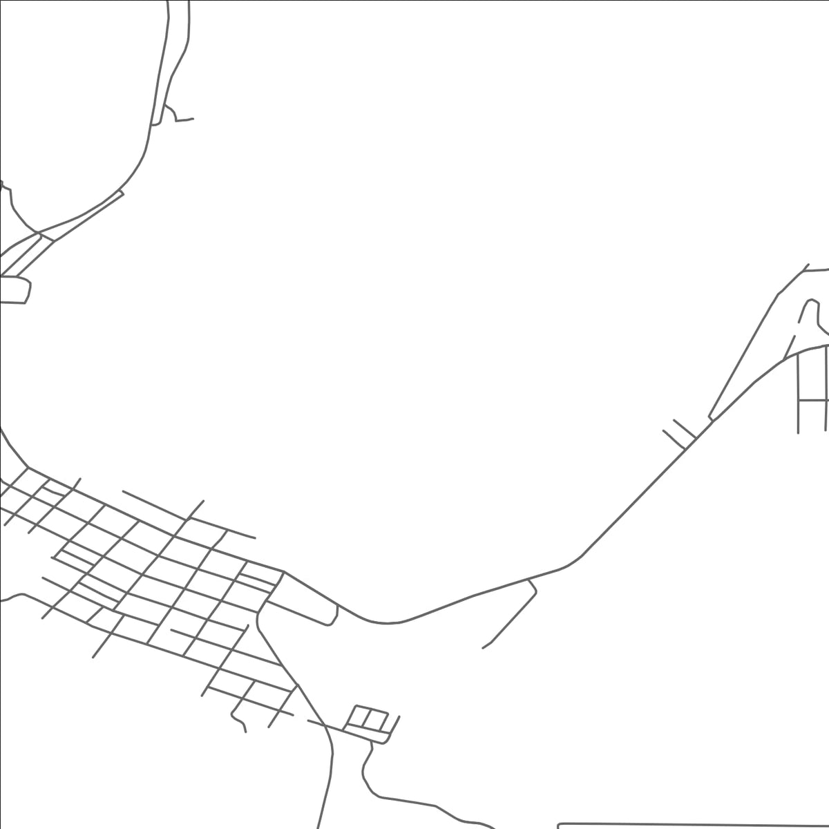 ROAD MAP OF MUNISING, MICHIGAN BY MAPBAKES