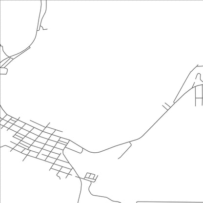 ROAD MAP OF MUNISING, MICHIGAN BY MAPBAKES