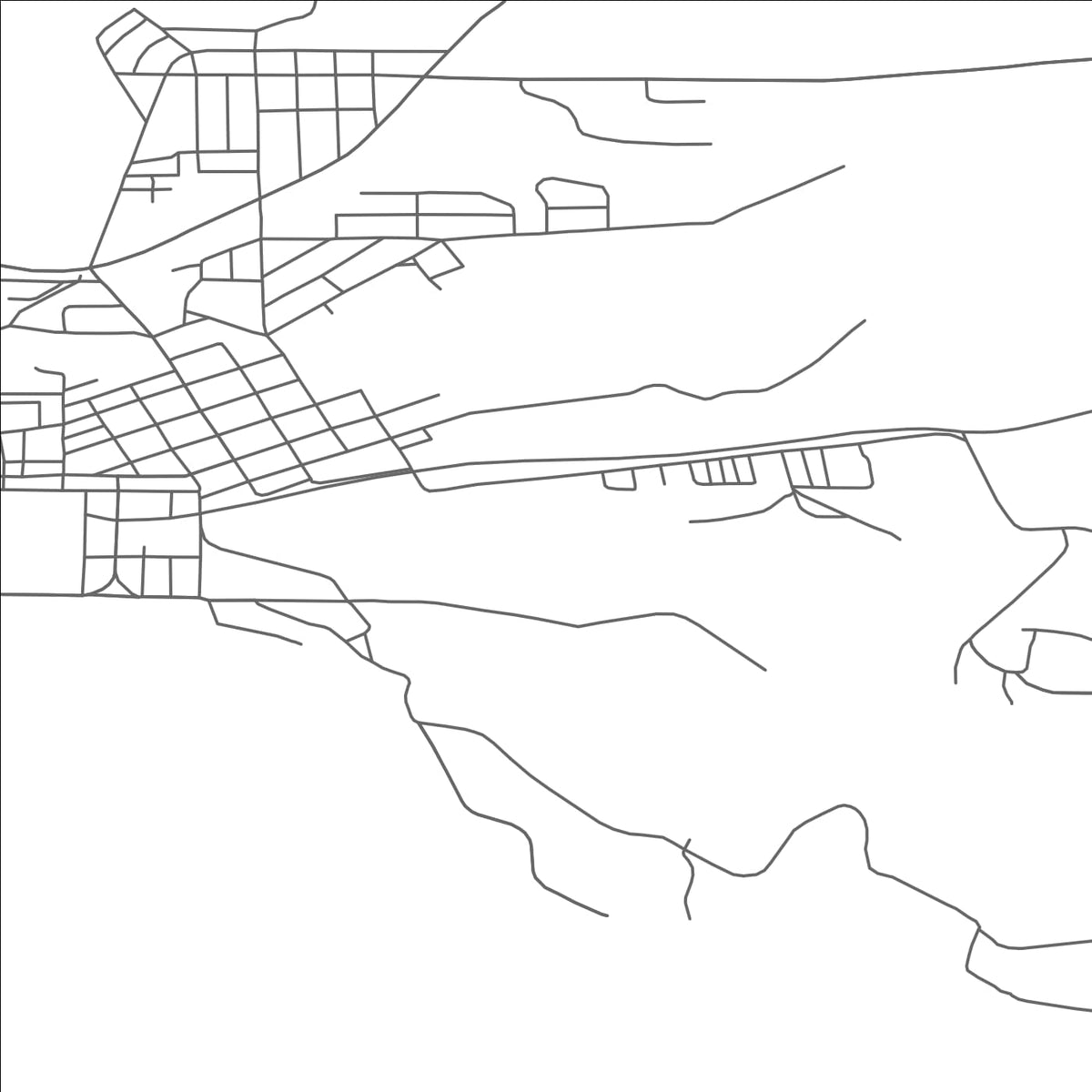 ROAD MAP OF NEGAUNEE, MICHIGAN BY MAPBAKES