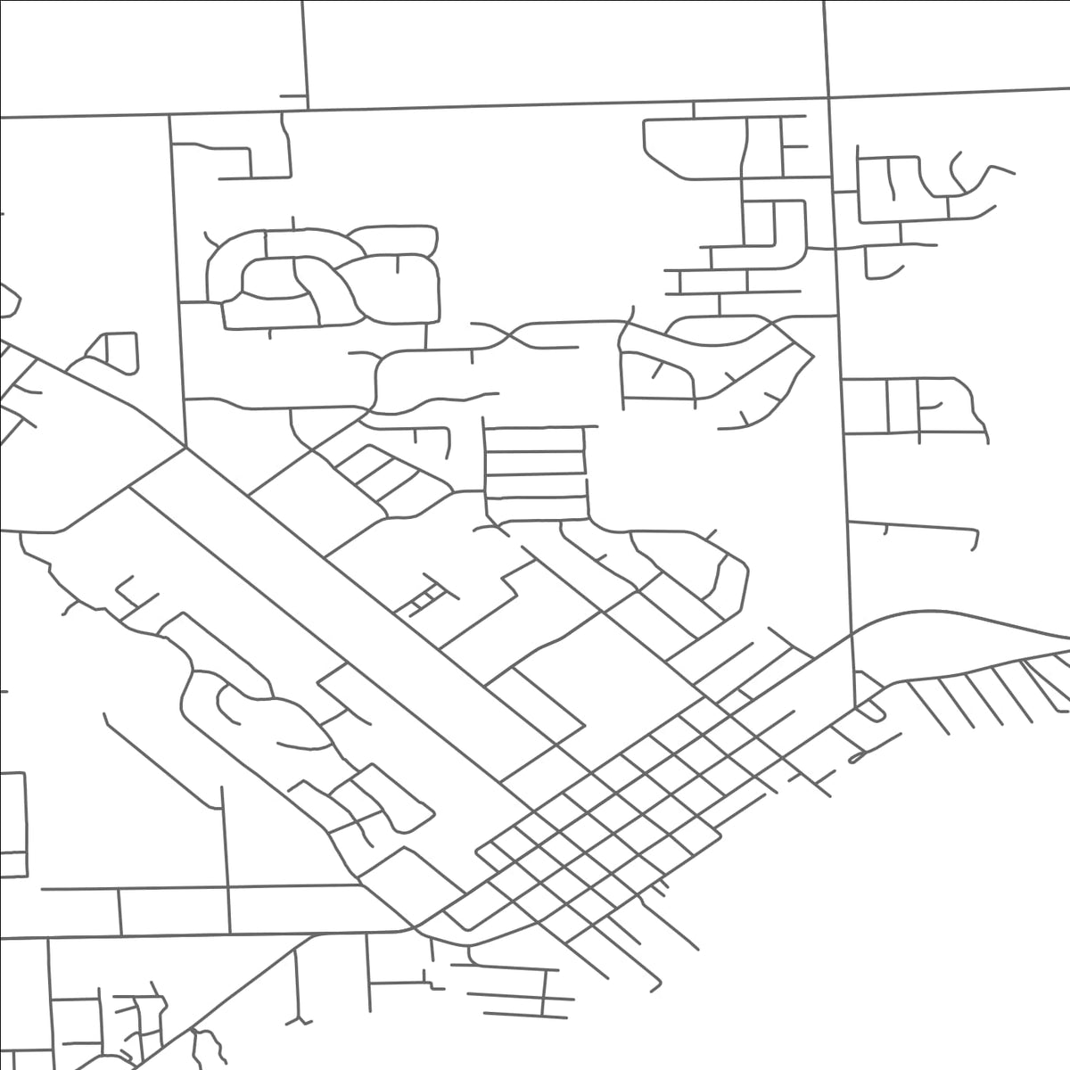 ROAD MAP OF NEW BALTIMORE, MICHIGAN BY MAPBAKES