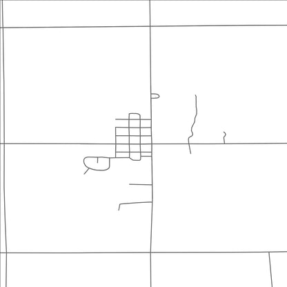 ROAD MAP OF NEW LOTHROP, MICHIGAN BY MAPBAKES