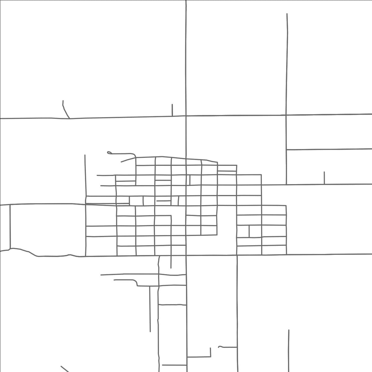 ROAD MAP OF NEWBERRY, MICHIGAN BY MAPBAKES