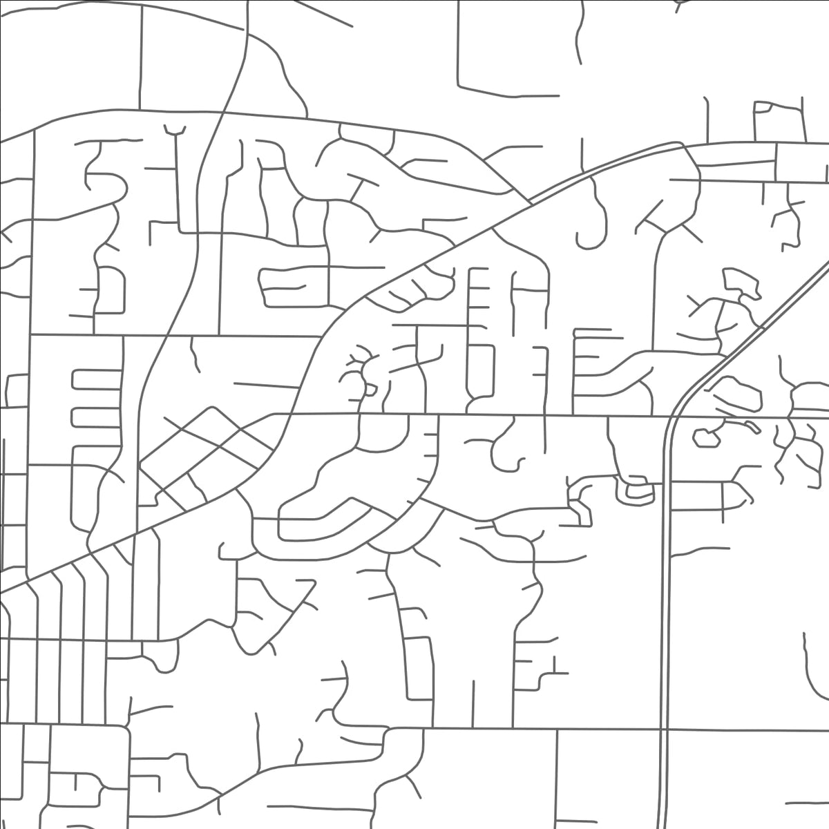 ROAD MAP OF NORTHVIEW, MICHIGAN BY MAPBAKES