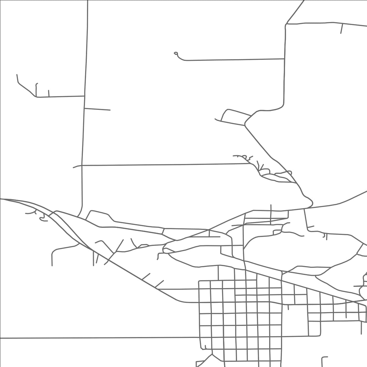 ROAD MAP OF NORWAY, MICHIGAN BY MAPBAKES