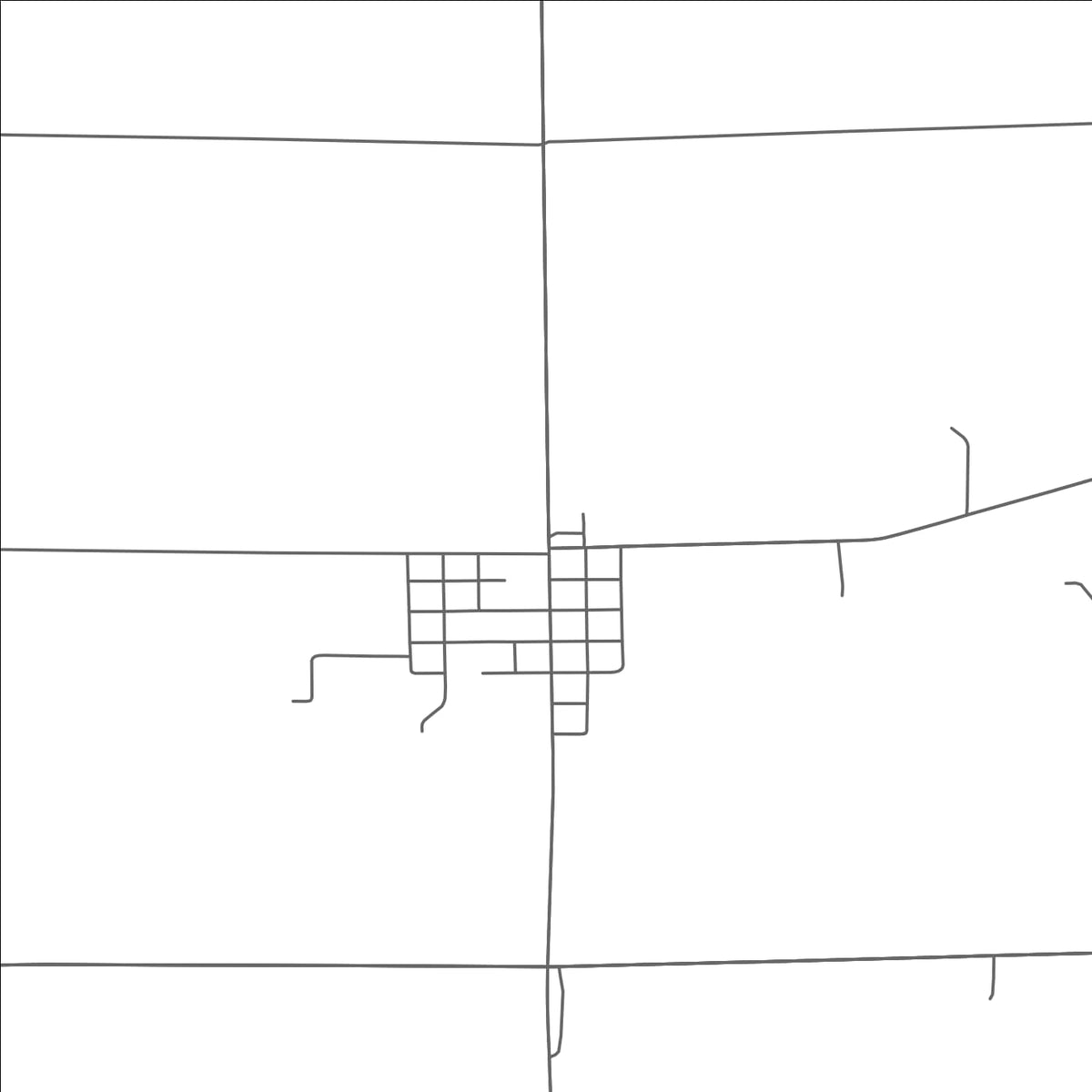 ROAD MAP OF OAKLEY, MICHIGAN BY MAPBAKES