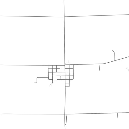 ROAD MAP OF OAKLEY, MICHIGAN BY MAPBAKES