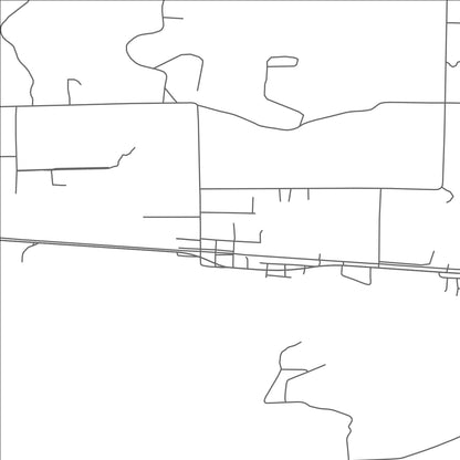 ROAD MAP OF ODEN, MICHIGAN BY MAPBAKES