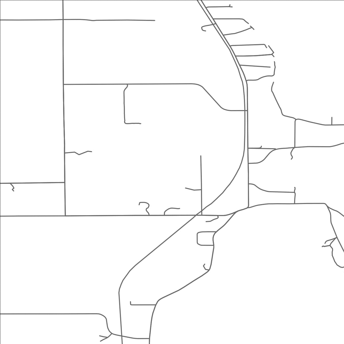 ROAD MAP OF OMENA, MICHIGAN BY MAPBAKES