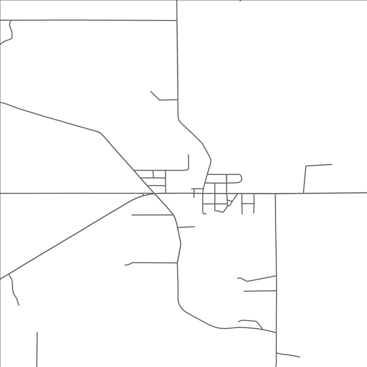 ROAD MAP OF OMER, MICHIGAN BY MAPBAKES