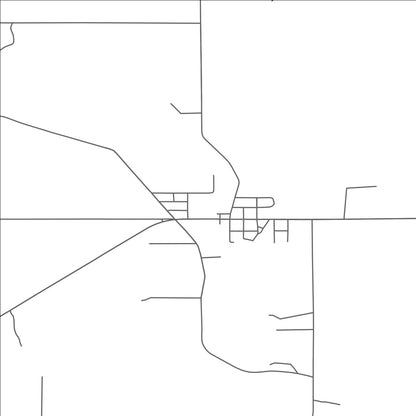 ROAD MAP OF OMER, MICHIGAN BY MAPBAKES