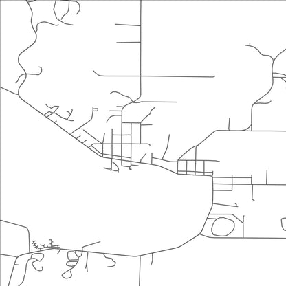 ROAD MAP OF ONEKAMA, MICHIGAN BY MAPBAKES