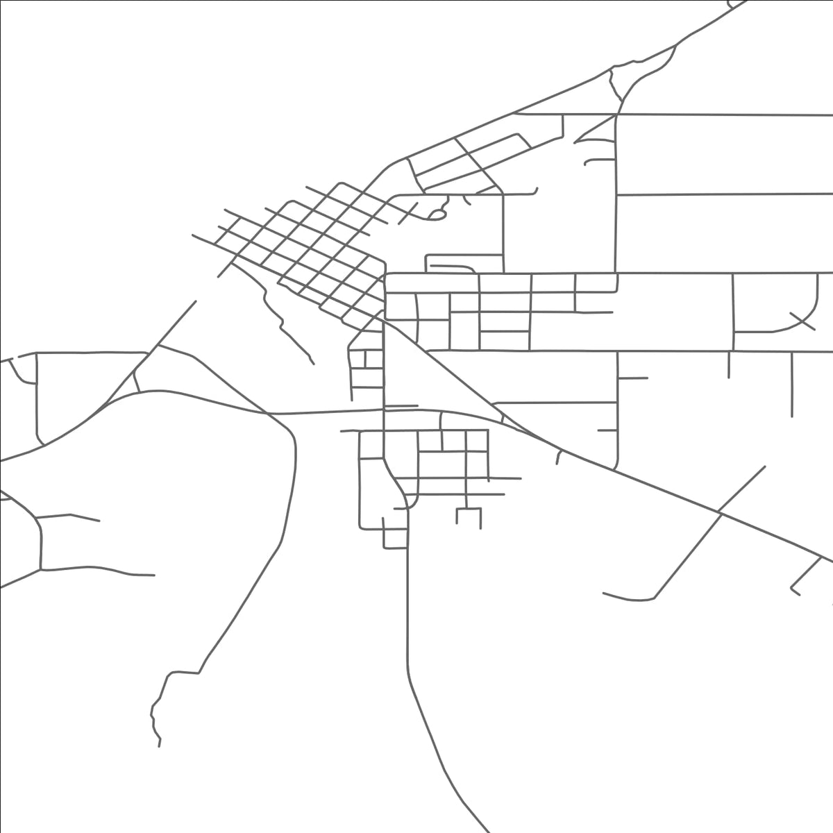 ROAD MAP OF ONTONAGON, MICHIGAN BY MAPBAKES
