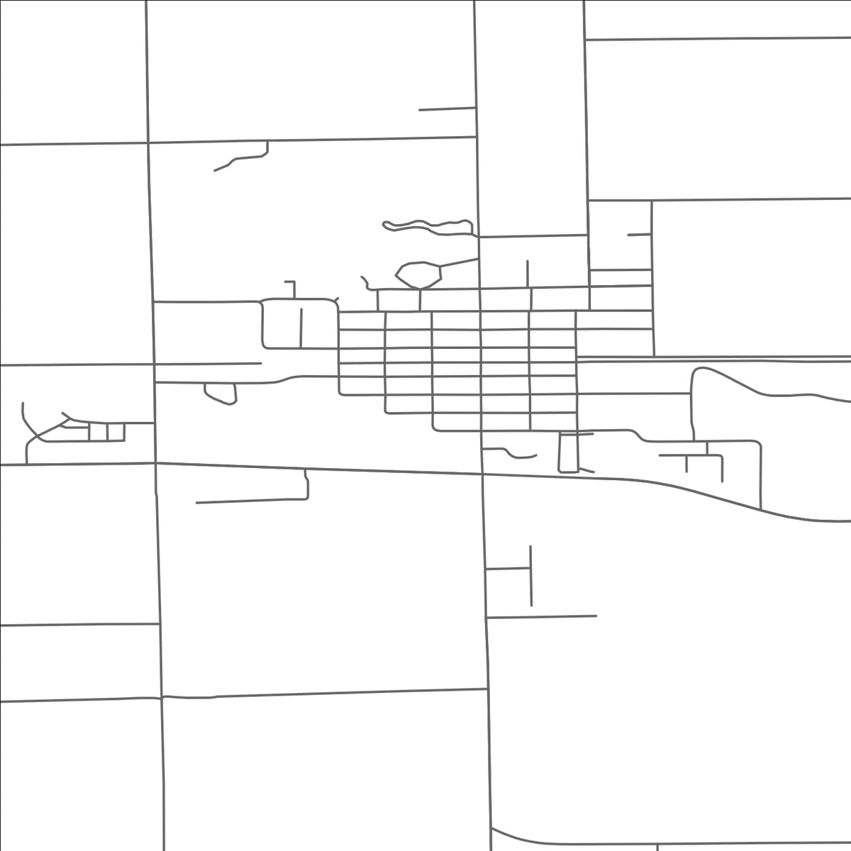 ROAD MAP OF OVID, MICHIGAN BY MAPBAKES