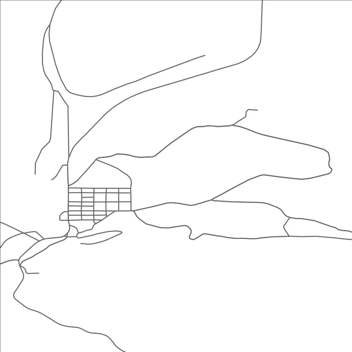 ROAD MAP OF PALMER, MICHIGAN BY MAPBAKES