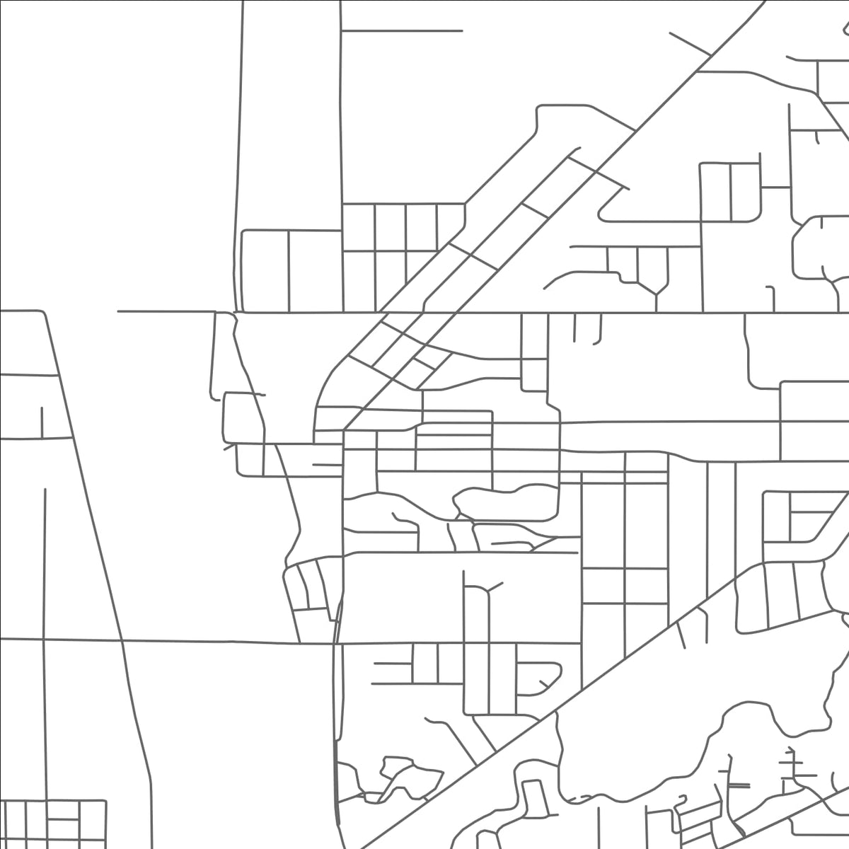 ROAD MAP OF PARCHMENT, MICHIGAN BY MAPBAKES