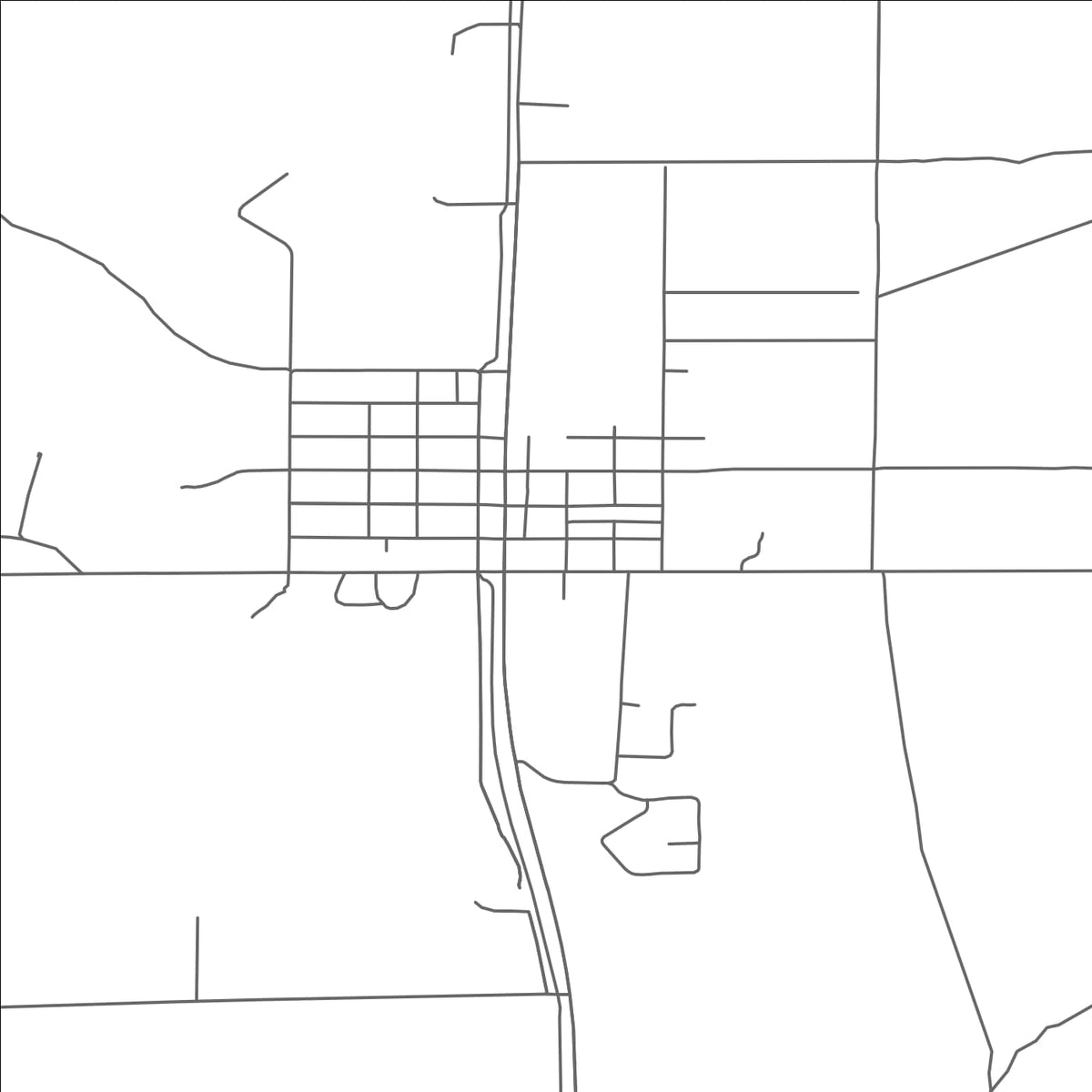 ROAD MAP OF PELLSTON, MICHIGAN BY MAPBAKES