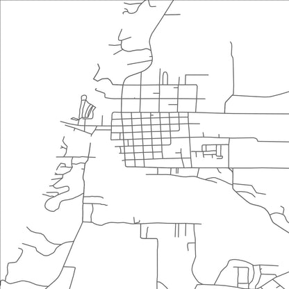 ROAD MAP OF PENTWATER, MICHIGAN BY MAPBAKES