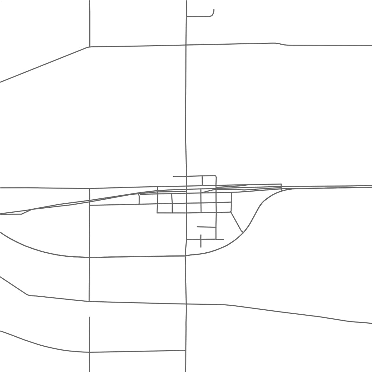 ROAD MAP OF PEWAMO, MICHIGAN BY MAPBAKES